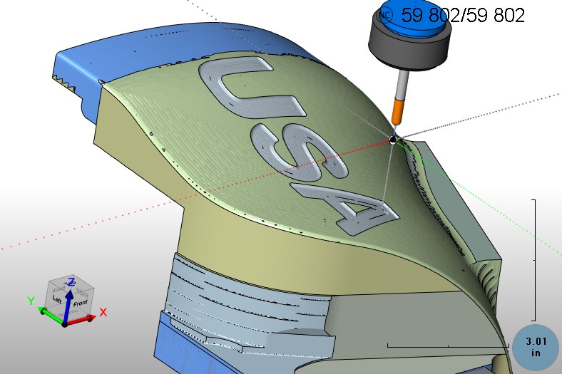 CAM machining simulation — toolpath verification before cutting